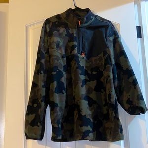 Camo Varsity Half Zip